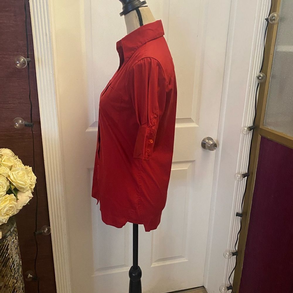 Fendi red shirt blouse, size 38(S) - Picture 7 of 11
